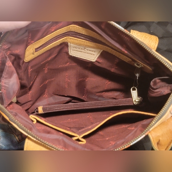 Anuschka Women's Genuine Leather Handbag/Purse / Hand-Painted! - Picture 7 of 16